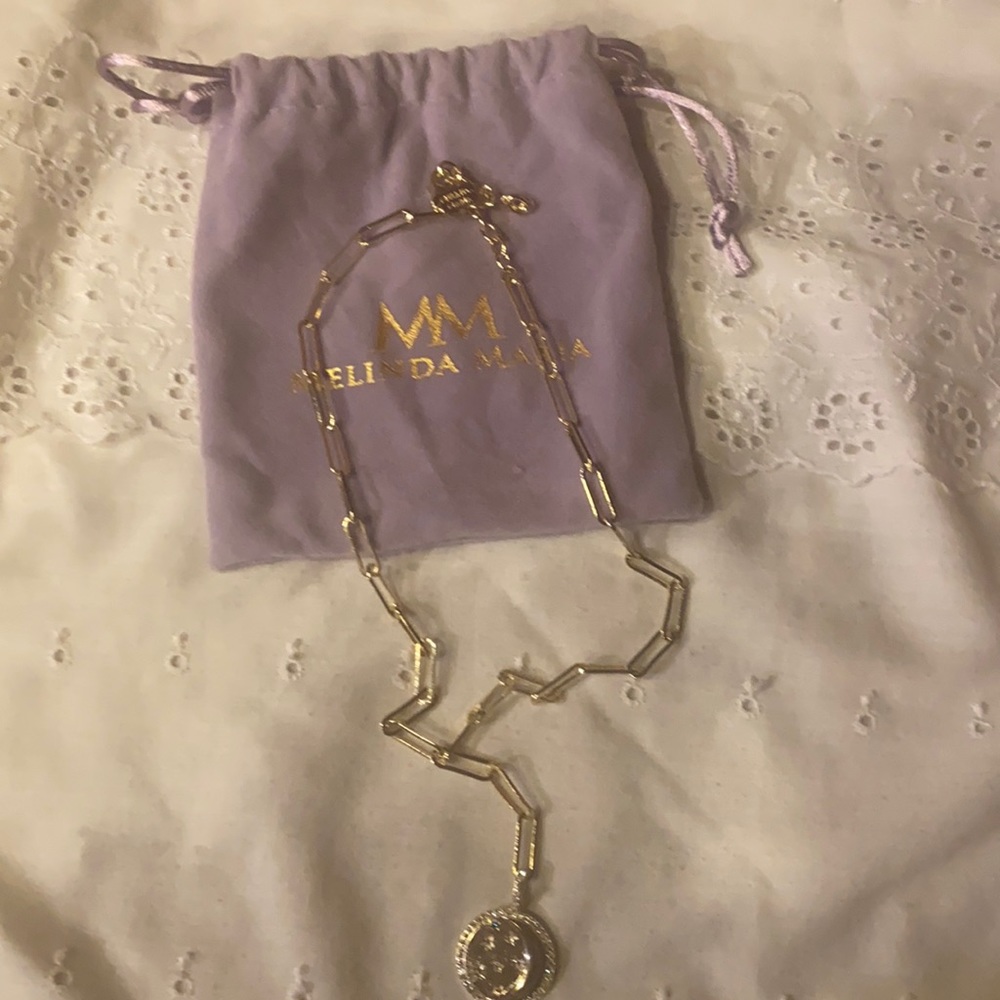 Melinda Maria brand new never worn moon stars necklace.